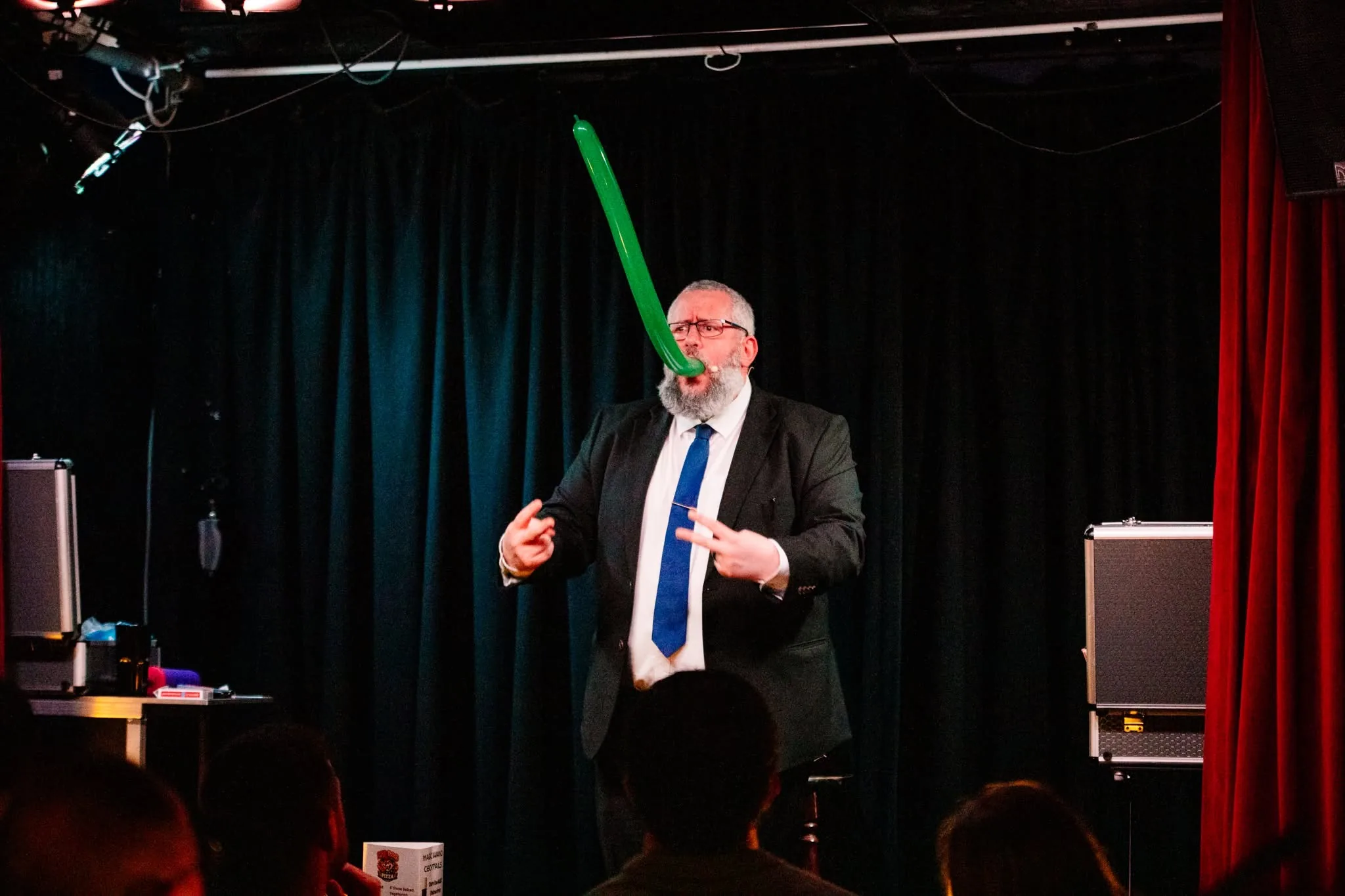 Rich Newman performing on stage