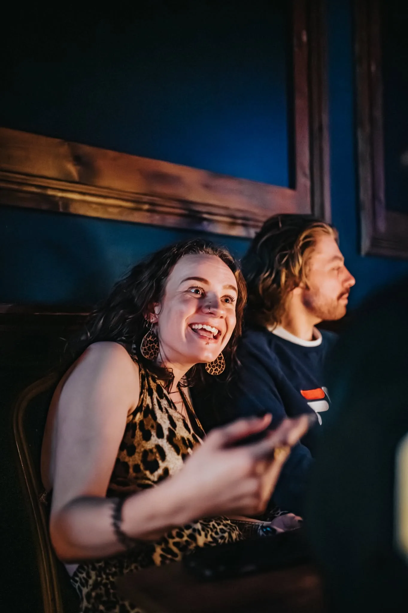 Audience reaction during Rich Newman's cabaret magic show